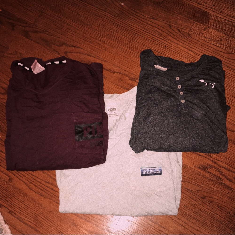 3 VS PINK t shirts!